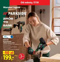 Lidl Akumulatorowa szlifierka kątowa 20 V PARKSIDE oferta