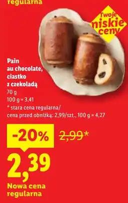 Lidl Pain au chocolate, ciastko z czekoladą oferta