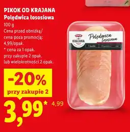 Lidl Pikok od Krajana Polędwica łososiowa oferta