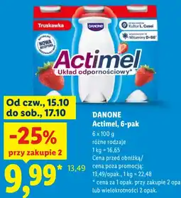 Lidl Danone Actimel, 6-pak oferta
