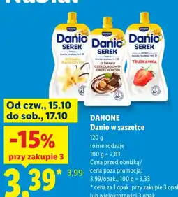 Lidl Danone Danio w saszetce oferta