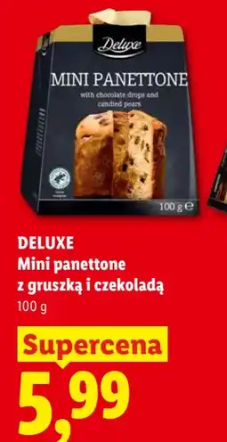 Lidl DELUXE Mini panettone z gruszką i czekoladą oferta