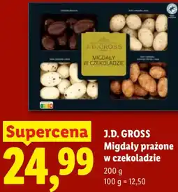 Lidl J.D. GROSS Migdały prażone w czekoladzie oferta