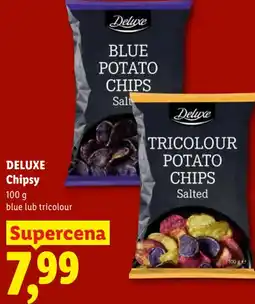 Lidl DELUXE Chipsy blue lub tricolour oferta