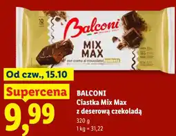 Lidl BALCONI Ciastka Mix Max z deserową czekoladą oferta