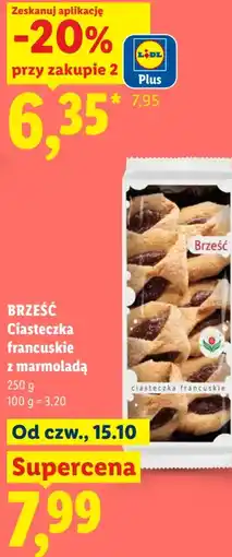 Lidl Brześć Ciasteczka francuskie z marmoladą oferta