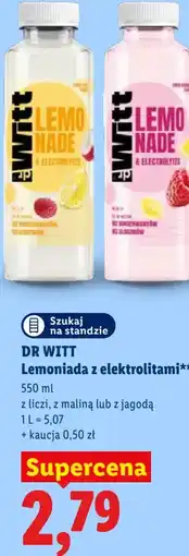 Lidl DR WITT Lemoniada z elektrolitami oferta