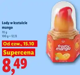 Lidl Lody w kształcie mango oferta