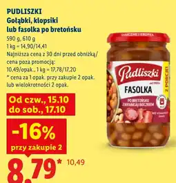 Lidl Gołąbki, klopsiki lub fasolka po bretońsku Pudliszki oferta
