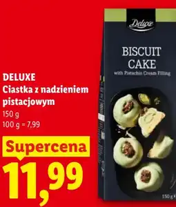 Lidl DELUXE Ciastka z nadzieniem pistacjowym oferta