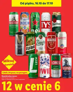 Lidl Wszystkie piwa w puszce oferta