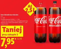 Lidl Napój gazowany Coca-Cola lub Coca-Cola Zero oferta