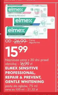 SuperPharm Pasta do zębów Elmex Sensitive Professional Gentle Whitening oferta