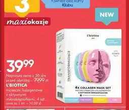 SuperPharm Maseczki kolagenowe z aktywnymi mikrokapsułkami L'biotica oferta
