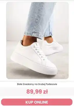Renee Białe sneakersy na grubej podeszwie Renee oferta