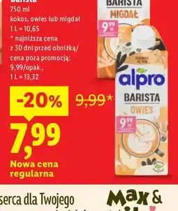 Lidl Napój roślinny Alpro Barista Owies oferta