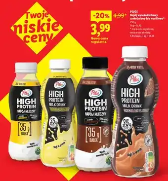 Lidl Napój wysokobiałkowy waniliowy Pilos oferta