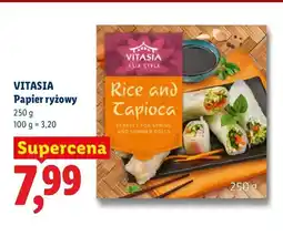 Lidl Papier ryżowy Vitasia Rice and Tapioca oferta