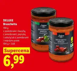 Lidl Bruschetta z pomidorami papryką i cebulą Deluxe oferta