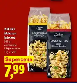 Lidl Makaron jajeczny pasta nests Deluxe oferta