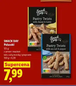 Lidl Paluszki Snack Day z solą morską i pieprzem oferta