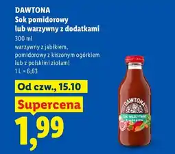 Lidl Sok pomidorowy z polskimi ziołami Dawtona oferta