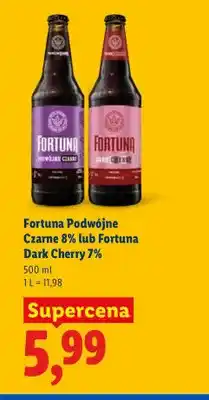 Lidl Piwo Fortuna Dark Cherry 7% oferta