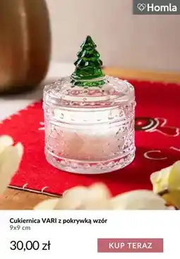 Homla Cukiernica Vari z pokrywką wzór 9x9 cm Homla oferta