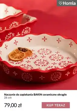 Homla Naczynie do zapiekania Bakin ceramiczne okrągłe 26 cm Homla oferta