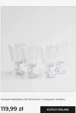 Home&You Komplet kieliszków do wina Dreri z motywem renifera 4-pak oferta