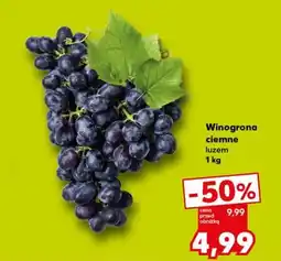 Kaufland Winogrona ciemne luzem oferta