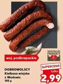 Kaufland Kiełbasa wiejska z Wadowic oferta