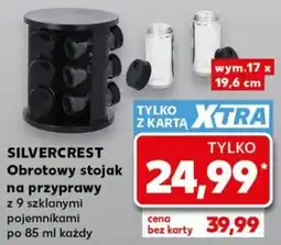 Kaufland Obrotowy stojak na przyprawy z 9 szklanymi pojemnikami oferta