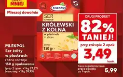 Kaufland Mlekpolski Ser żółty w plastrach oferta