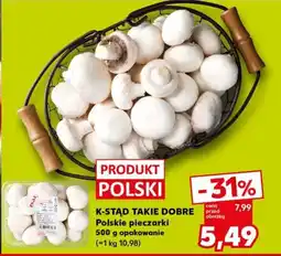 Kaufland K-STĄD TAKIE DOBRE Polskie pieczarki oferta