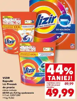 Kaufland Vizir Kapsułki lub Proszek do prania oferta