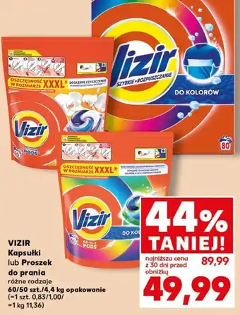 Vizir Kapsułki lub Proszek do prania