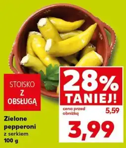 Kaufland Zielone pepperoni z serkiem oferta