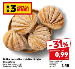 Kaufland Bułka muszelka z kiełkami żyta oferta