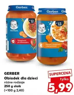Kaufland Gerber Obiad dla dzieci oferta