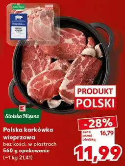 Kaufland Stoisko Mięsne Polska karkówka wieprzowa oferta