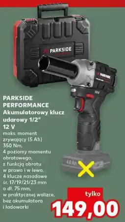Kaufland Akumulatorowy klucz udarowy 1/2" PARKSIDE PERFORMANCE oferta