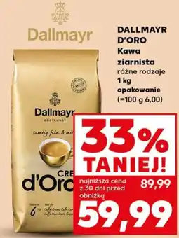Kaufland Dallmayr D'Oro Kawa ziarnista oferta
