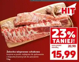 Kaufland Żeberka wieprzowe schabowe oferta