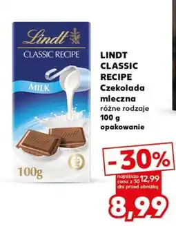 Kaufland Lindt Czekolada mleczna oferta