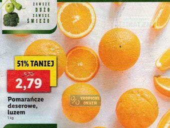 Lidl Pomarańcze deserowe 1kg oferta