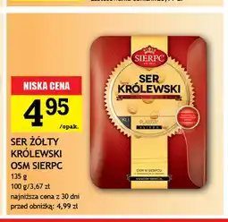 Gram Market Ser żółty w plastrach Królewski OSM Sierpc oferta