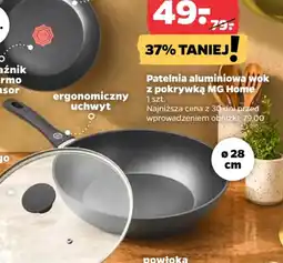 Netto Patelnia aluminiowa wok z pokrywką mg home oferta