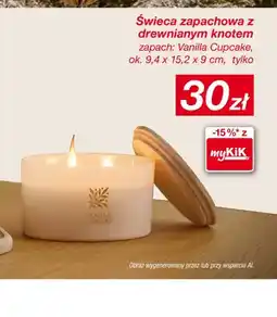 KiK Świeca zapachowa z drewnianym knotem Vanilla Cupcake oferta