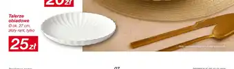KiK Talerze obiadowe ze złotym rantem oferta